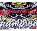 Under Armour Shootout Champion banner design.