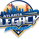 Atlanta Legacy Showcase baseball logo with skyline