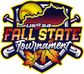 Fall State Tournament logo with leaves.