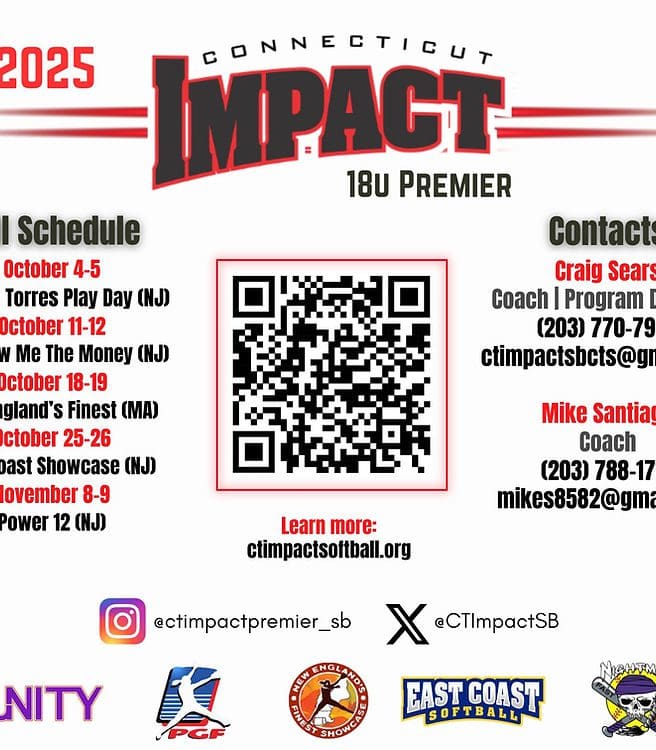 Connecticut Impact softball schedule and contact information.