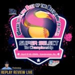 Super Select gaming event logo with vibrant colors and neon effects.