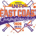 2026 East Coast Championship baseball event logo with crossed bats.