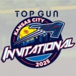 Logo of the 2025 Top Gun Invitational in Kansas City.